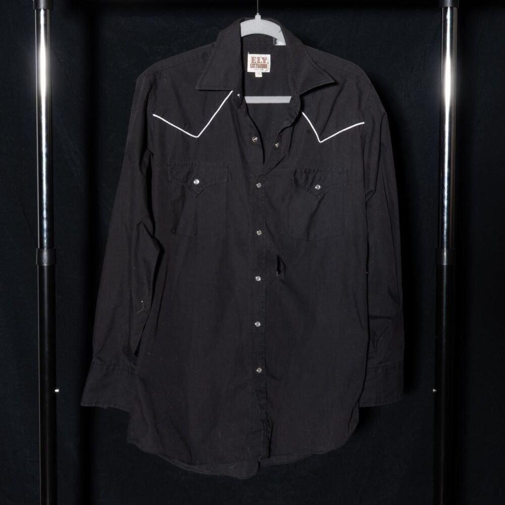 Ely-cattleman Men's Black Button up Shirt